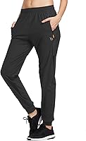 baleaf Women's Quick Dry Jogger Pants with Zipper Pockets - Lightweight Breathable Running Hiking Gym Leggings