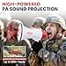 Pyle Megaphone Speaker PA Bullhorn - with Built-in Siren 30 Watt Voice Recorder & 800 Yard Range - Ideal for Football, Soccer, Baseball, Hockey, Basketball, Cheerleading Fans & Coaches - PMP35R