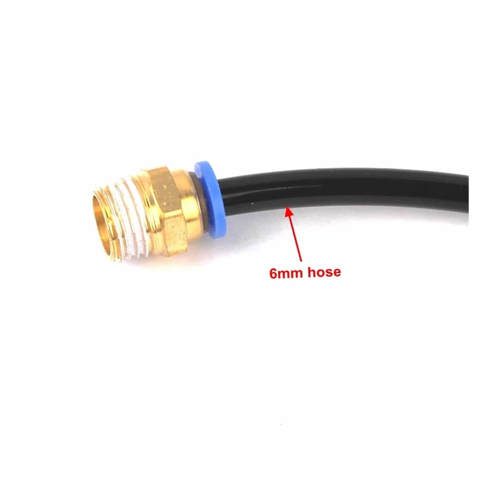 Accesorios para tuberías de riego, 30 Uds 1/4in-6/8mm Conector rápido de latón Rosca Macho for Manguera neumática tubería Alta presión