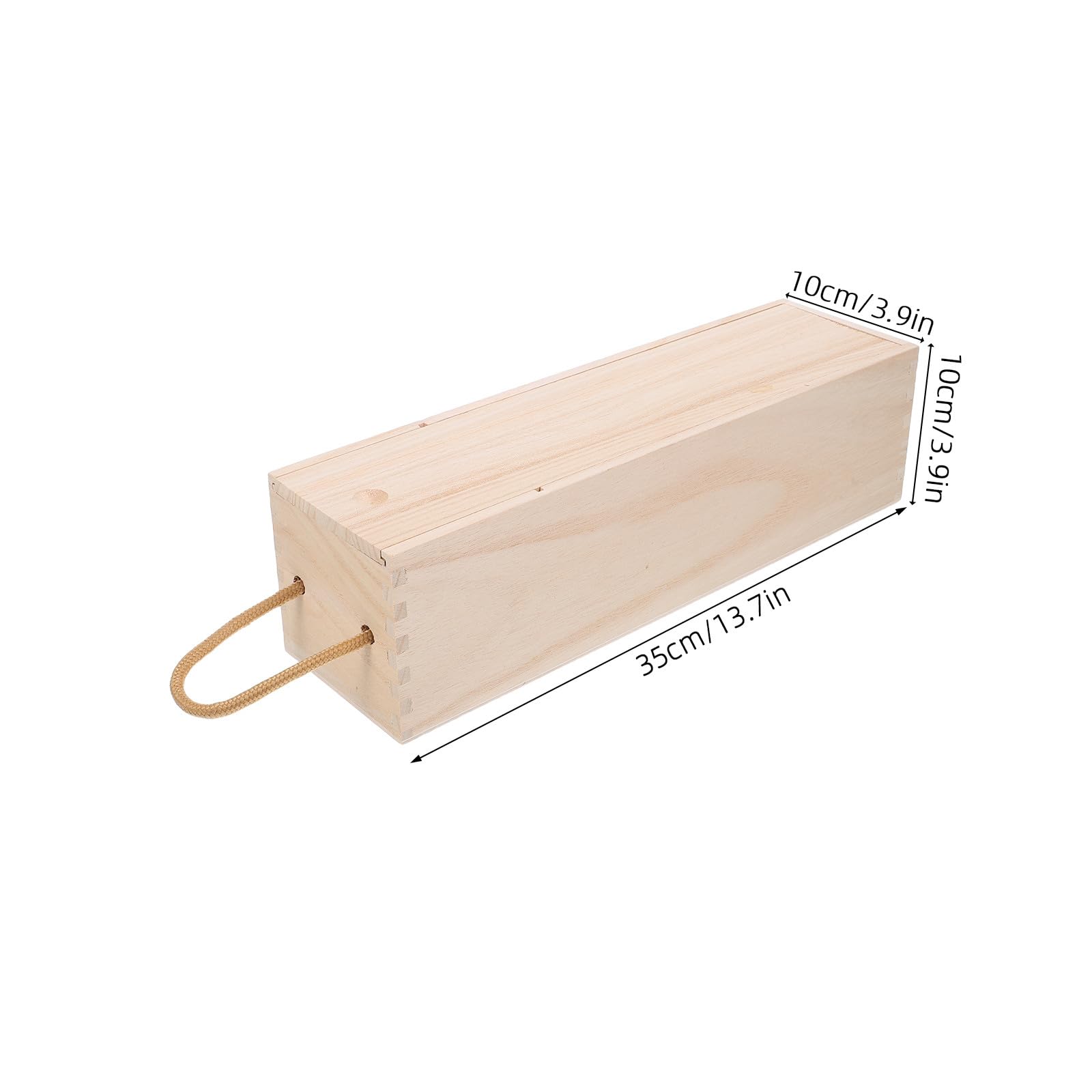 Drewniane pudełko na wino w stylu vintage z uchwytem – stylowe etui prezentowe dla miłośników wina, idealne na rocznice, święta i wystrój domu, praktyczny uchwyt na butelkę i rozwiązanie do