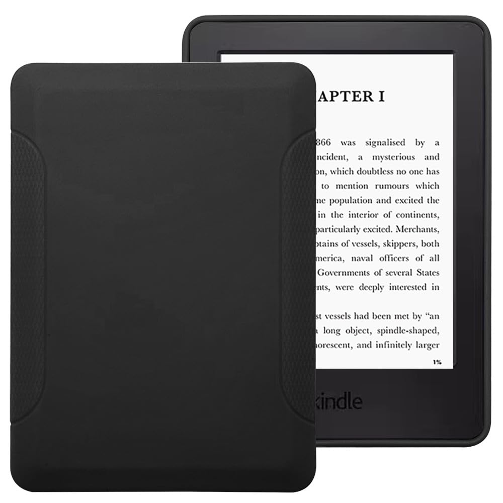 Case for Kindle (7th Generation, 2014 Release) - Slim Fit TPU Gel Protective Cover Case for 6" Kindle (Model No. WP63GW), Black-image-47
