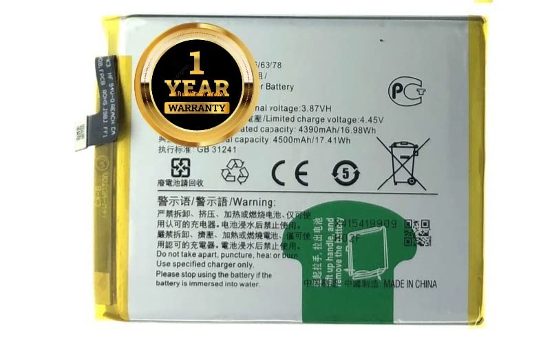 Image of Original B-K3 Batery Compatible with Vivo Y9S, Vivo S1 Pro, 192, Y9S, V1945A, V1945T with Warranty