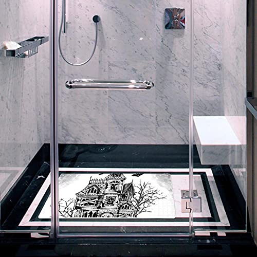 Alfombrilla de baño hecha a mano de 71x40 cm estilo Halloween 7