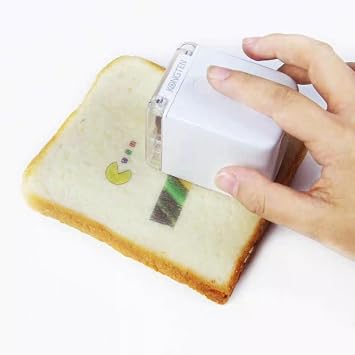 Mini Color Inkjet Food Printer, 1200 DPI Portable Handheld Cake Printer, App Control, 14.3mm Wide, Food Safe, Fast and Clear Output, DIY Text and Pattern Printer for Coffee, Decanter, Cake, Cookies