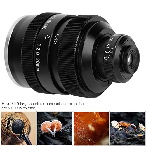 SLR Macro Camera Lens 20mm F2 Aluminium Zwart Groot Diafragma Handmatige Scherpstelling Super Macro Lens voor Canon EF… - Afbeelding 3