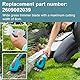 deawater 2609002039 Isio Grasscherenmesser, 8 cm für Bosch Strauchschneider Isio