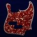 Jazz Bass Black Top Style Guitar Pickguard w/PB Pickup hole,4ply red tortoise