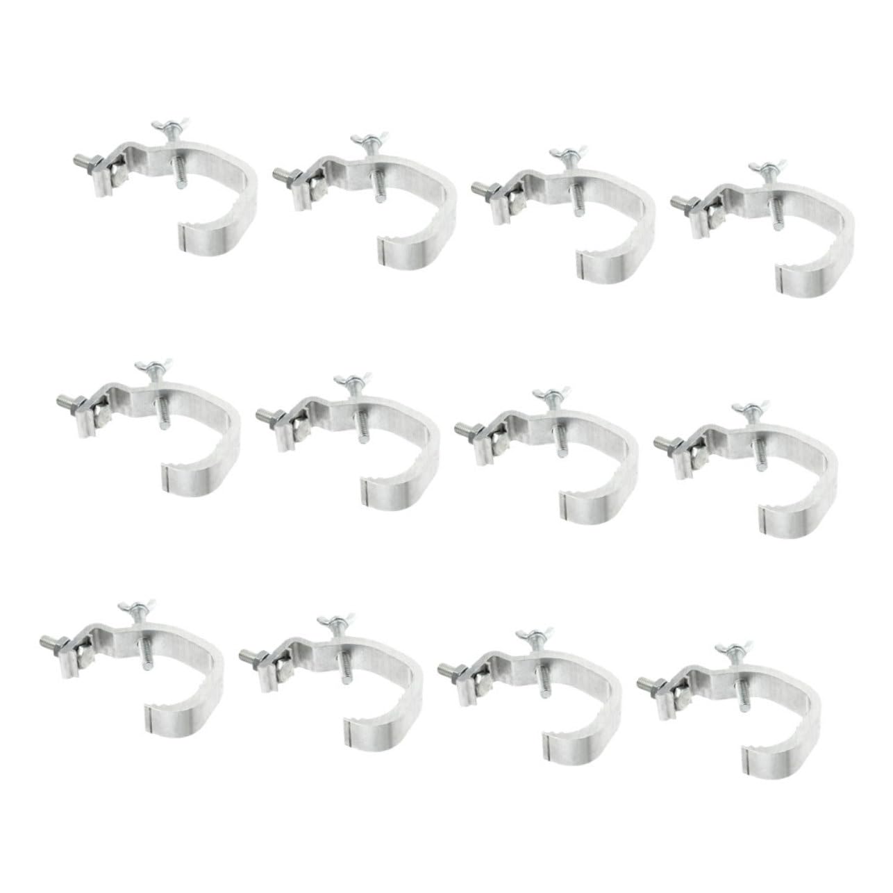 STOBAZA 12pcs Stage Lighting Clamp Hooks: Hook Design Aluminum Truss Clamps For Spotlight Moving Head Lights - For Weddings Parties And Events