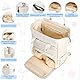 RAINSMORE Baby Wickelrucksack Groß mit Mobiler Wickelauflage Multifunktions Wickeltasche Kinderwagen Rucksack Wasserabweisend Babytasche Diaper Bag für Mama und Papa Weiß