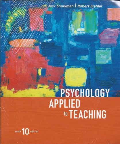 Psychology Applied to Teaching 0618266828 Book Cover