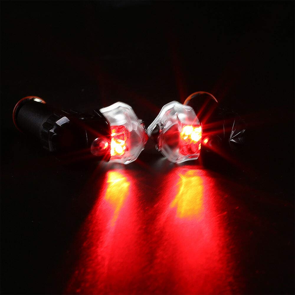 Riloer Indicateur LED rechargeable par USB pour guidon de vélo