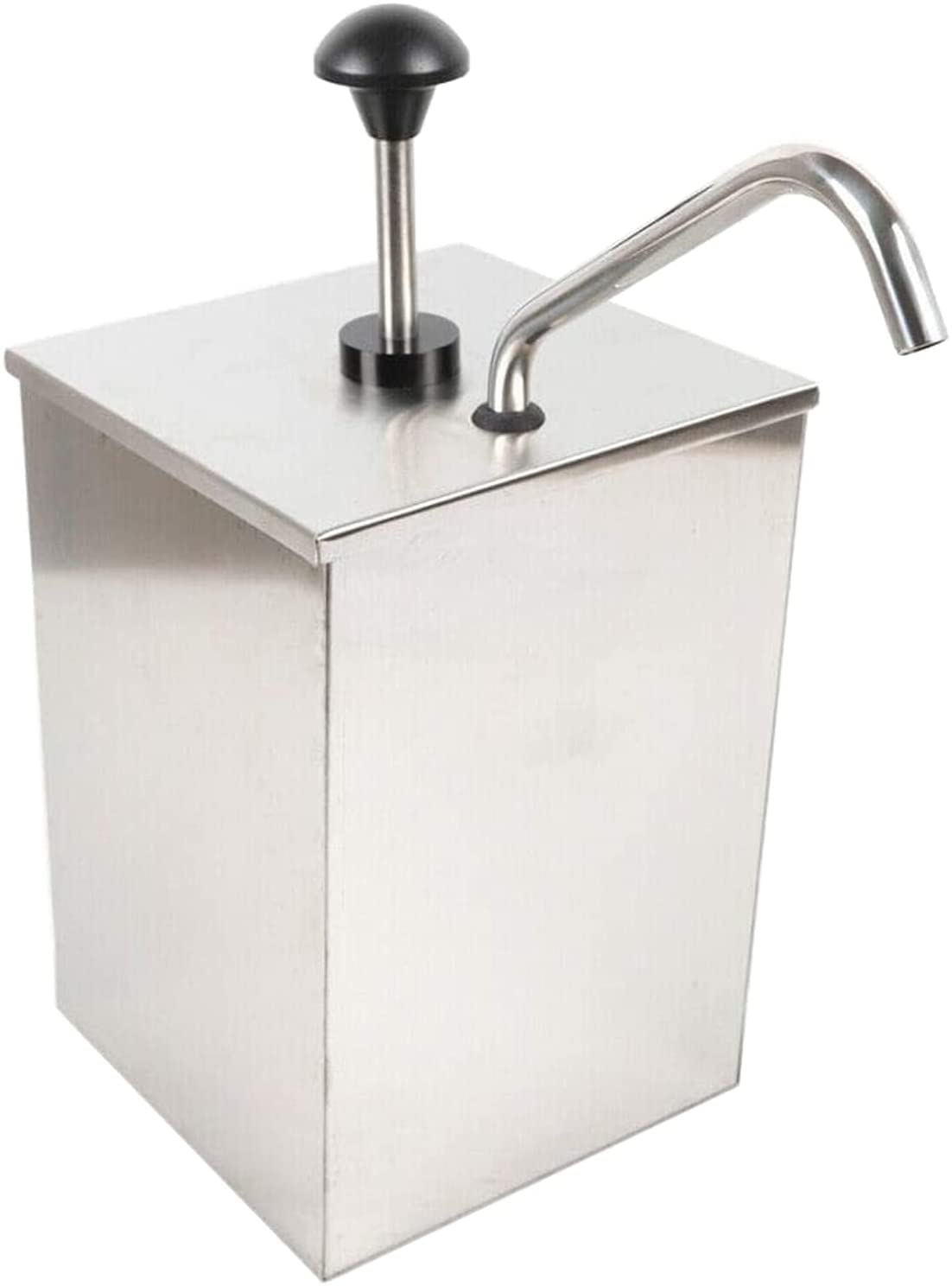 Estación de Bomba de condimentos Bomba dispensadora de Salsa de 4L Bomba dispensadora de condimentos de Acero Inoxidable 304 para exprimidor de Salsa de condimento de Mermelada de