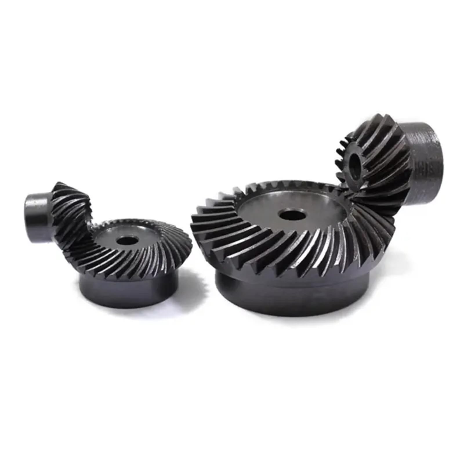 45# Stahl 1M 20T bis 40T Spiralkegelrad M1 1:2 90 Grad Verhältnis Durchmesser 6mm Loch 1Set