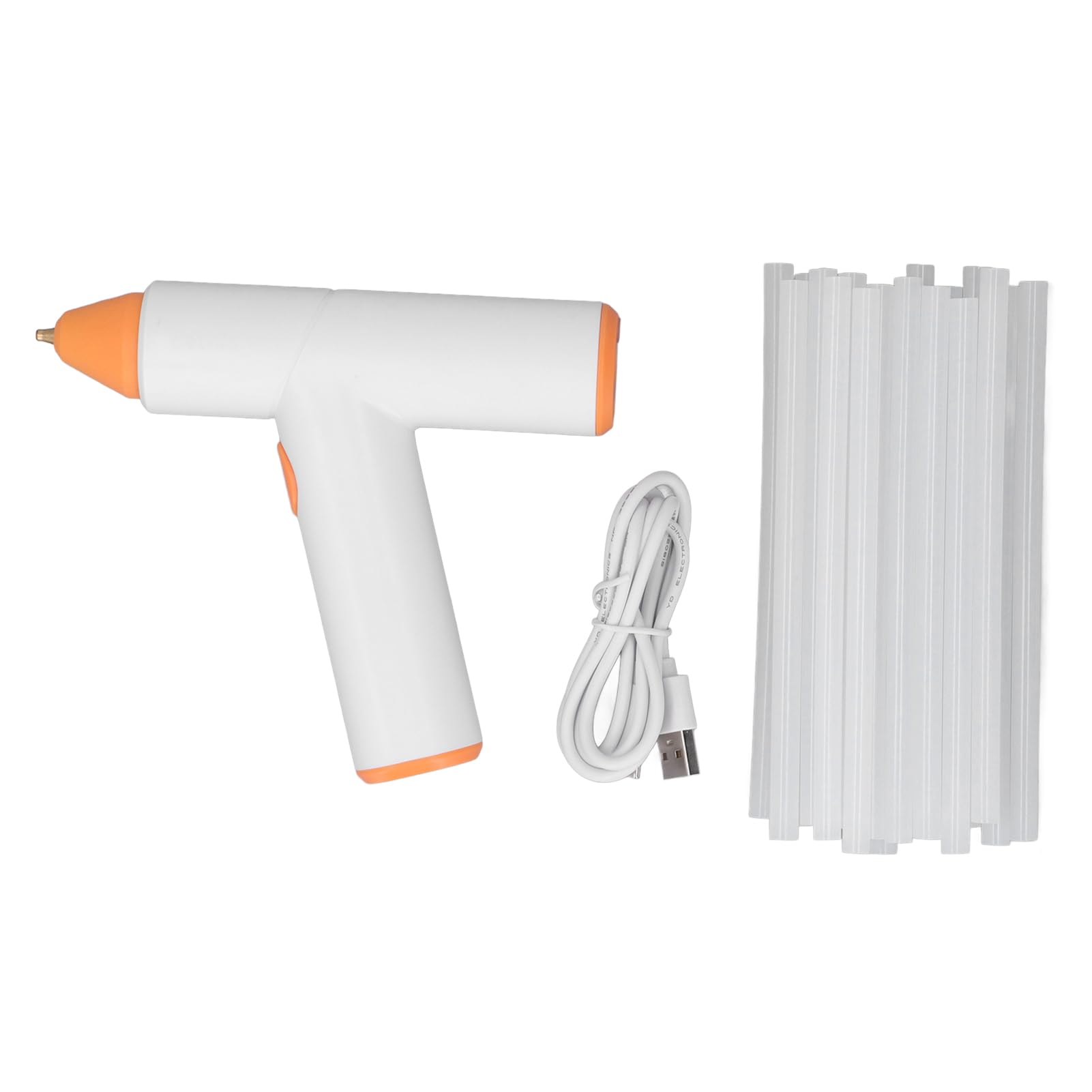 Hot Melt Gun Battery Powered Heat Gun With 20Pcs Glue Sticks Cordless Heating Gun for About 40 Seconds to Operate