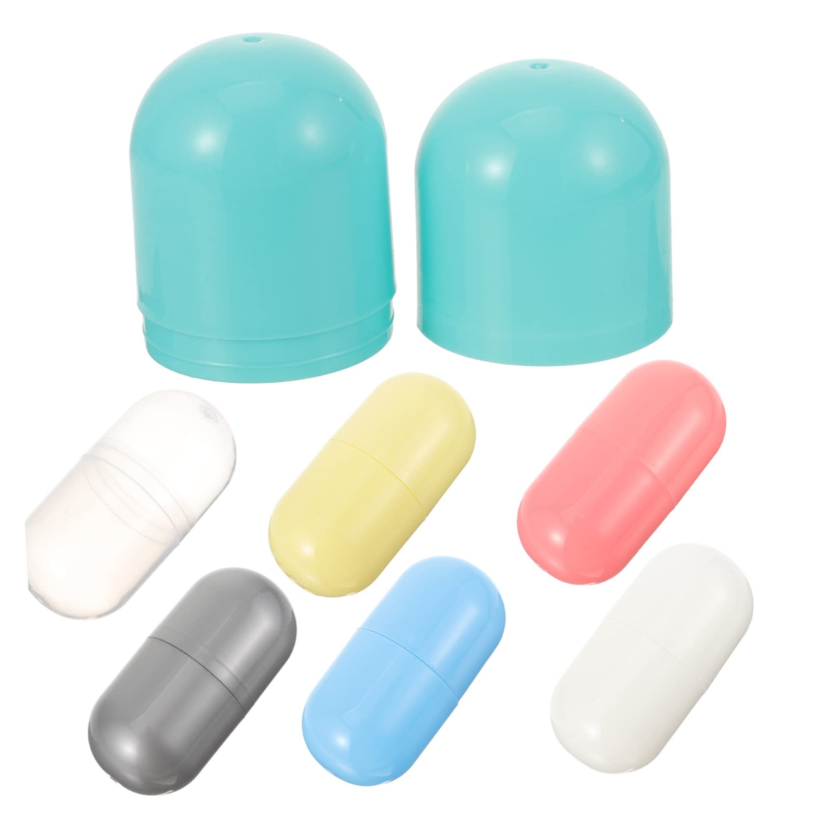 Alasum 7pcs Fillable Easter Eggs Colorful Capsule Storage Boxes for Candy & for Easter Basket Stuffers & Party Favors Assorted Colors