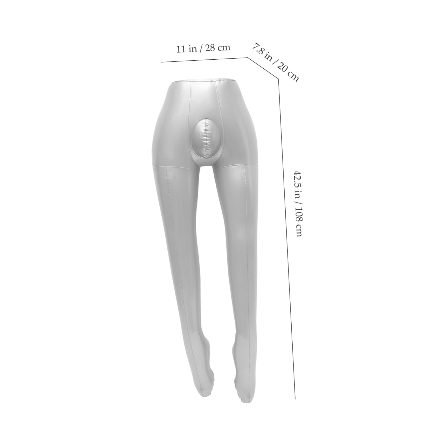 Unomor Inflatable Male Half Body Mannequin Model for Displaying Trousers Lightweight and Mannequin Legs for Clothing Shop Exhibition and Home Use Convenient