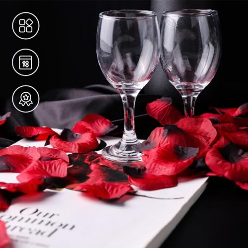 Domestar HR2659 4000Pcs Fake Rose Petals, Artificial Flower Petals Silk Red Rose Petals Fabric Petals thumb #4