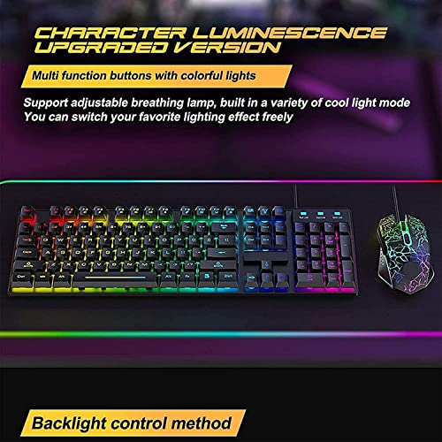 Teclado Gaming NCRD11 USB Retroiluminado RGB miniatura 4