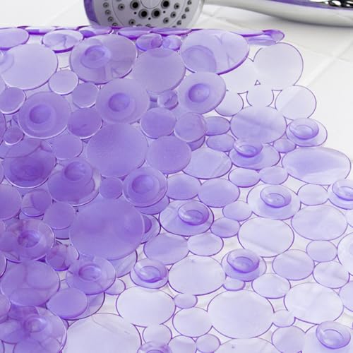 Alfombrilla de baño antideslizante Levemolo de PVC para ducha con ventosas de agarre 6
