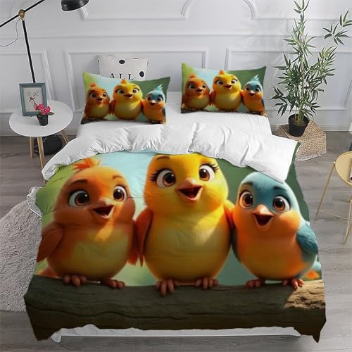Housse de couette King Animaux 3D microfibres 220x240cm