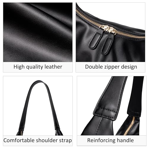 Bolso pequeño de hombro para mujer negro miniatura 4