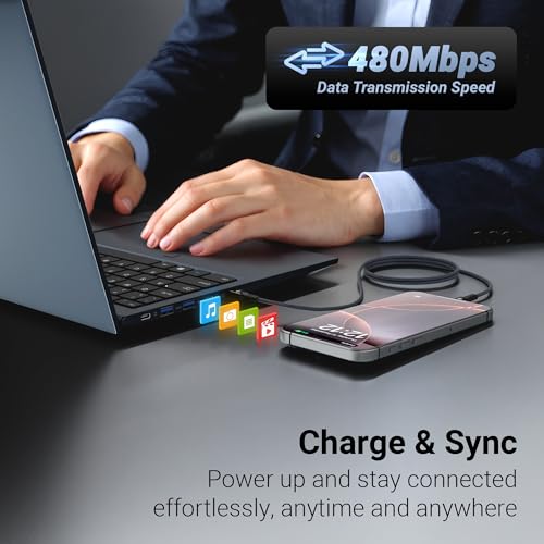 Image of Zebronics Type C - Type C Magnetic Braided Cable, 60 Watts, Upto 480Mbps Data Sync, Fast Charging, 1 M, Compatible with iPhone 15 & 16 Series, iPad, MacBook, Samsung, Android (Wattz 60MCC1, Dark Blue)