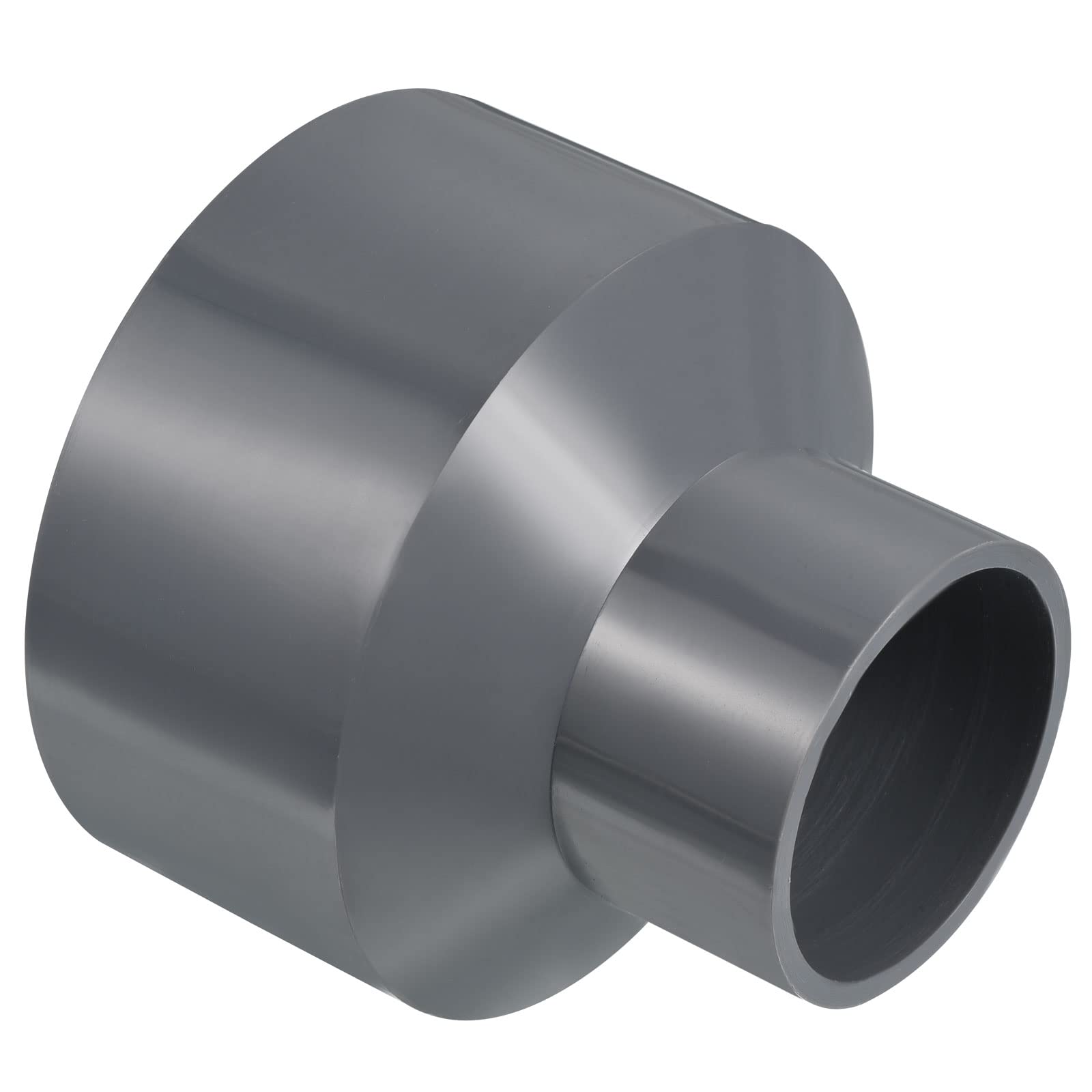 PATIKIL PVC Reductor Tubo Montaje 50x32mm, 3 Paquete Recto Acoplamiento Adaptador Conector, Gris — view 47
