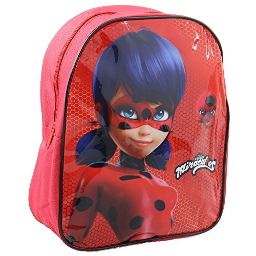 Miraculous Ladybug 1000HV 6668 25 cm Mochila para guardería  color rojo