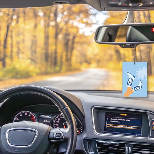 Image of Blue Coastal Cowgirl Lavender Car Air Freshener, Preppy Cowgirl Boots Meet Me at the Beach Hanging Air Freshener 4 Pcs for Cars Closet Drawer Books, Cute Car Accessories Mirror Decor for Women