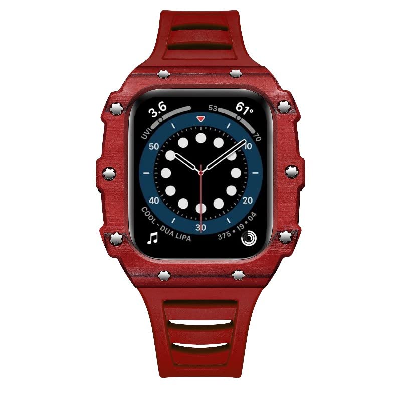 Protection Apple Watch fibre de carbone pour le sport et le quotidien Series 7 6 SE