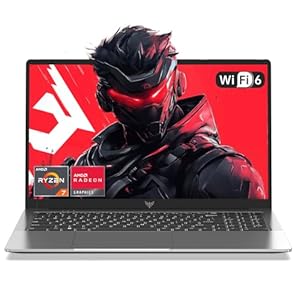 Laptop para juegos 2026 con AMD Ryzen7 serie 5000 (hasta 4.3 GHZ, 8C/16T), gráficos AMD Radeon, 16 GB DDR4x2 512 GB SSD Windows computadora portátil con teclado numérico, pantalla IPS de 15.6