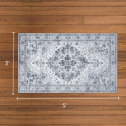 Wyatt & Ash Dream Mink Tapete Gris Geométrico 3'x5' miniatura 2
