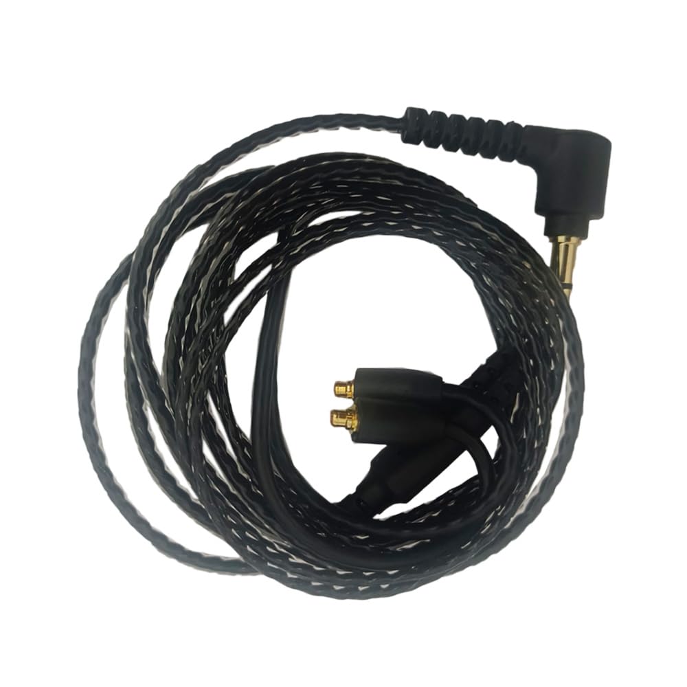 Amazon | リケーブルMMCX端子-3.5mmステレオミニ端子/ブラック1.32m