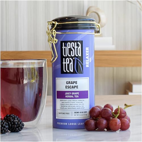 image for Tiesta Tea - Grape Escape, Loose Leaf, Juicy Grape Herbal Tea, Non Caf