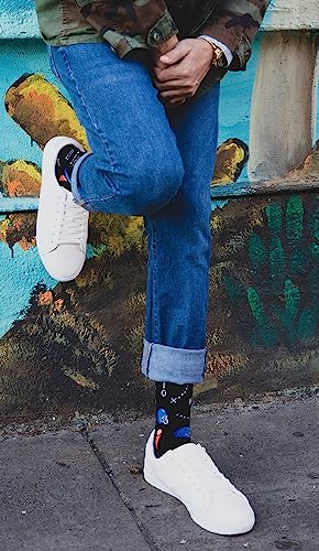 MeMoi Men's Ready for Some Football Rayan Blend Crew Sock2