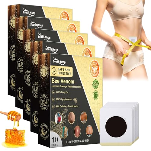 50 Piezas parches adelgazantes de veneno de abeja, parches para adelgazar, parche linfático de veneno de abeja bostore, parches veneno slimming patches resaltando las curvas del cuerpo para.