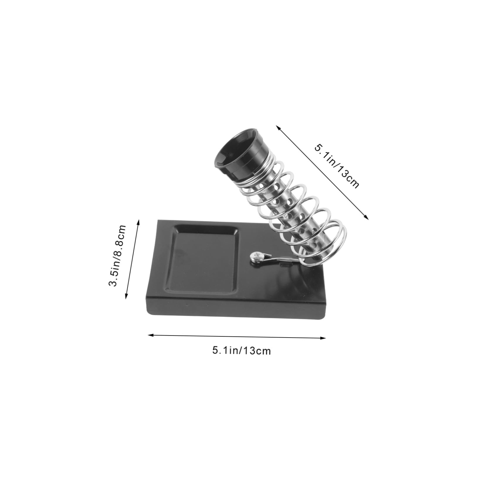 SOLUSTRE Iron Clamp Stand Tip Cleaner Kit Tool Holder Stand for Clean Workspace