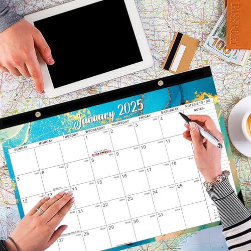Wall Calendar 2024-2025 Desk Calendar 2024/25 Uk July 2024 to Dec. 2025 Desk Calendar 18 Month Family Calendar with Notes, Holliday Remind & To-do, Monthly Planner for Organizing and Plan17x12 Inch - Thumbnail 7