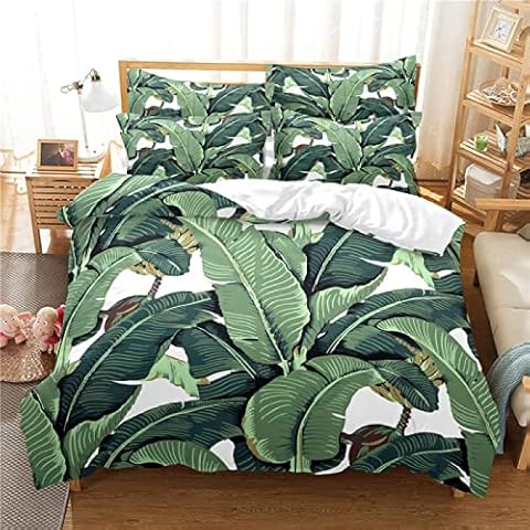 LTAETHC Tropical Plants Duvet Cover Set Cover