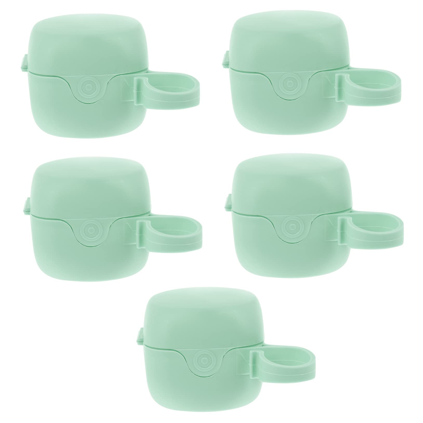 GARVALON 5pcs Baby Pacifier Holder Pp Material Storage Box Portable and Light Practical for New Mommy Daddy Present