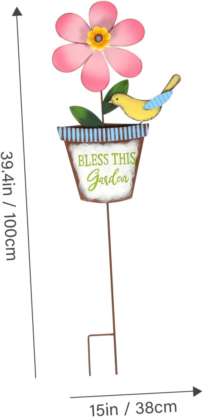 Sunflower Windmill Outdoor Decorative Rotating Windmill Garden Ornament