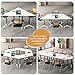 robwibw 6 Pack Folding Conference Table On Wheels, 4FT Office Conference Room Tables Modular Meeting Table Trapezoid Conference Training Table for Office Classroom Meeting (6PACK)