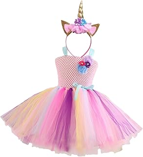 Fantasias Meninas Saia Tutu Traje Para Meninas Unicórnio Bandana Traje Unicórnio Vestido De Festa Unicórnio Roupa Infantil Vestido Infantil Vestido Formal Rosa Infantil Vestido