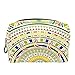 Produktbild TIZORAX Digital Mandala Make-up Tasche Kulturbeutel für Frauen Hautpflege Kosmetik Handy Tasche Reißverschluss Handtasche