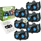 ISOTRONIC Dissuasore per animali a energia solare con luce blu, contro animali selvatici come procioni, cervi, volpi, cinghiali e molto altro ancora. Efficace difesa per animali con luce LED blu, 6