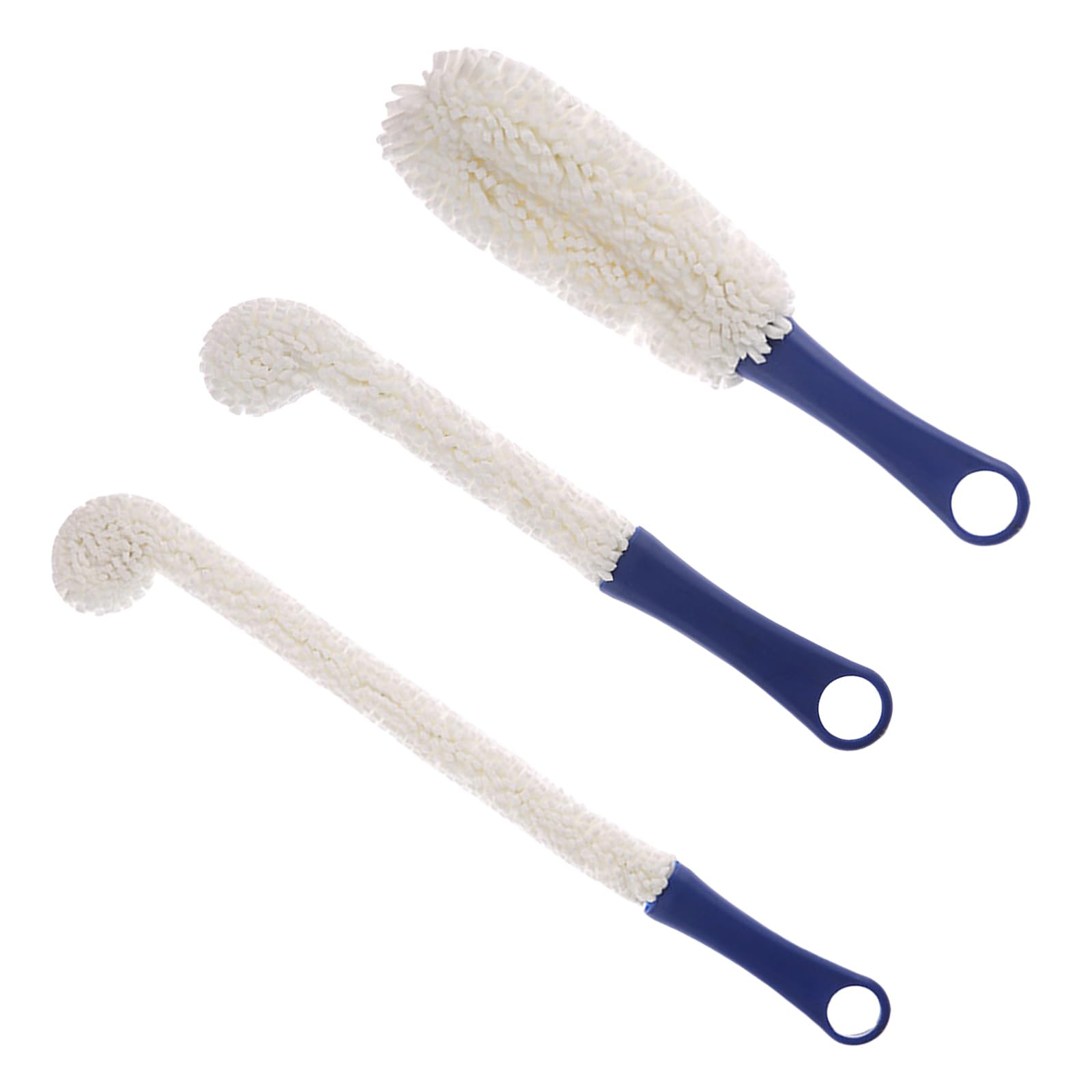 3Pack Flexible Foams Bottle Brushes Wine Glass Cleaning Brushes for Gentle and Thorough Cleaning of Glassware Wine Glass Cleaner