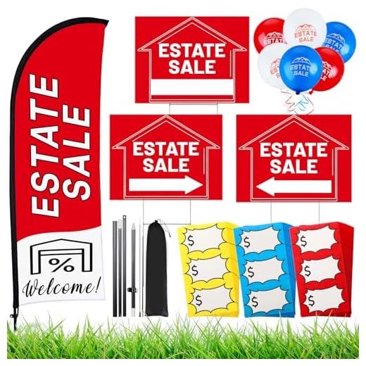 Comprehensive Estate Sale Flag Signs Kit