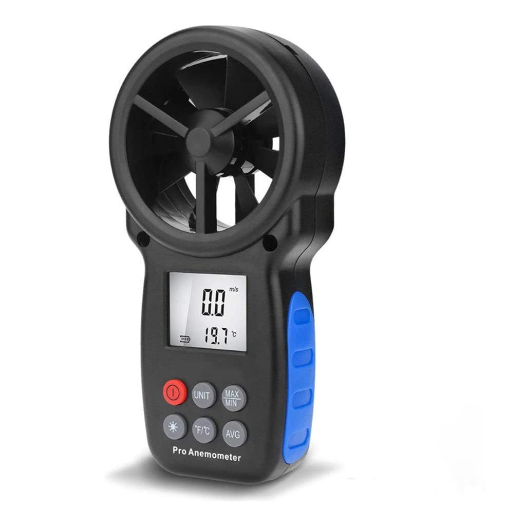 Digital Anemometer Wind Speed Meter Measures Temperature Chill Measure Tool Indicator