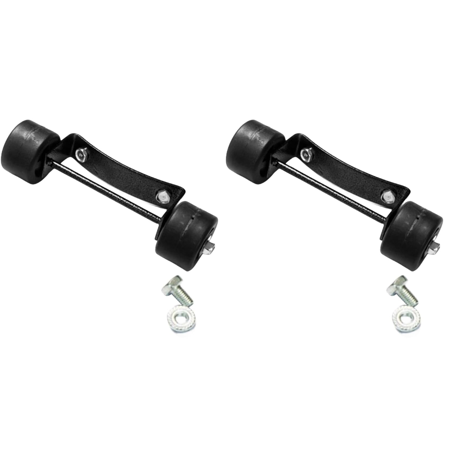 Aundhegrtt 2X Universal Patio Heater Wheel Kit, Patio Heater Wheels, Bracket + Black Wheels, Replacement