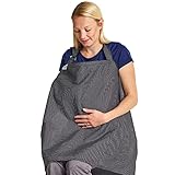 delantal lactancia amazon UN TAMAÑO UNIVERSAL - 74 x 96cm: Las correas del cuello son ajustables con los D-anillos del metal y permiten levantar o bajar el delantal para cubrir para arriba tanto como usted necesita, para sur comodidad y también de su bebé.